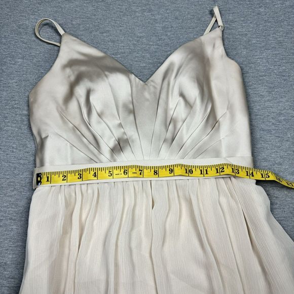 White by Vera Wang Formal Dress Bridesmaid Mother of the Bride Womens 8 Ivory - Picture 4 of 6